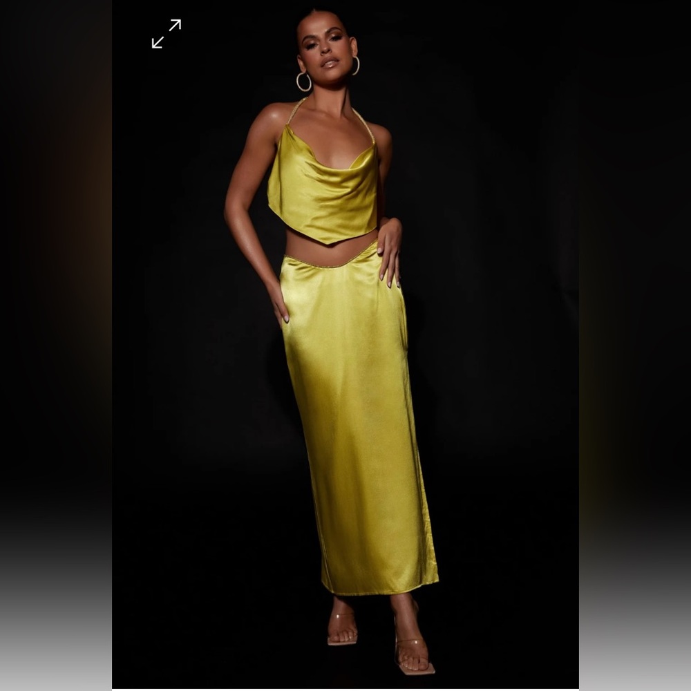 Meshki Christie Diamanté Rope Top & Skirt Set